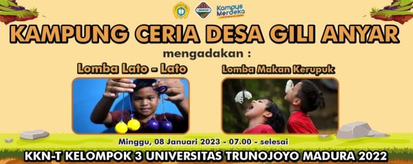 ABDIMAS Universitas Trunojoyo Madura Meriahkan Desa Gili Anyar Melalui Program Kampung Ceria 1 ABDIMAS Universitas Trunojoyo Madura Meriahkan Desa Gili Anyar Melalui Program Kampung Ceria