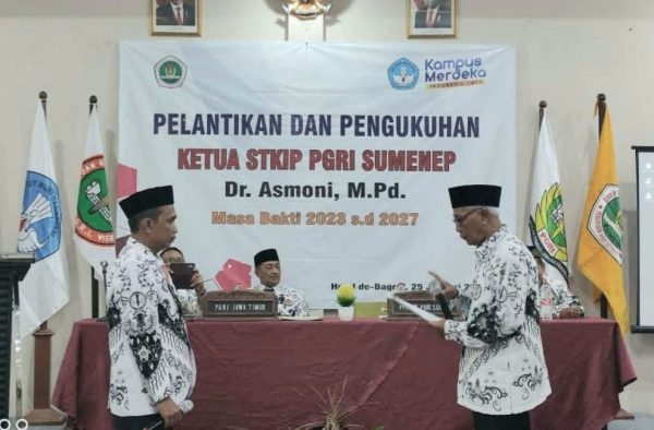 Ketua STKIP PGRI Sumenep Resmi Dilantik, Dr Asmoni Bocorkan Sesuatu