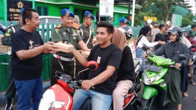 Bersama Supdenpom V/4-3, CV Ayunda Berbagi Ratusan Takjil dan Santuni Anak Yatim
