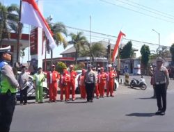 Satlantas Polres Bondowoso Ajak Pengendara Peringati Detik-detik Proklamasi