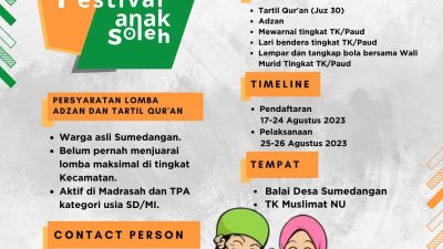 Festival Anak Soleh se Desa Sumedangan Akan Digelar oleh Pengabdian Masyarakat Posko 12 STKIP PGRI Sumenep