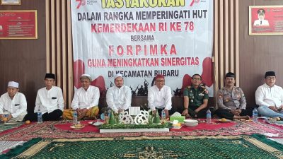 Rangkaian HUT ke 78 RI, Forpimka Rubaru Gelar Tasyakuran