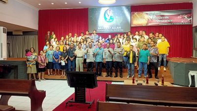 Untuk Kamtibmas Jelang Pemilu 2024, Wakapolres Sumenep Gelar Minggu Kasih di Gereja Pantekosta