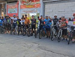 Warga Kampung Bebas dari Narkoba Desa Kebunagung Sumenep Gelar Gowes Bersama