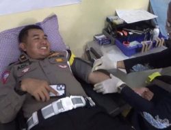 Satlantas Polres Bondowoso Gelar Donor Darah di HUT Lantas ke 68