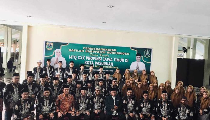 Isi Pesan Pj Bupati Bambang Saat Berangkatkan Kafilah Bondowoso ke MTQ XXX Jatim