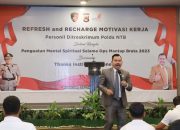 Polda NTB Datangkan Motivator Thanks Institute Refresh Otak dan Recharge Hati Anggotanya