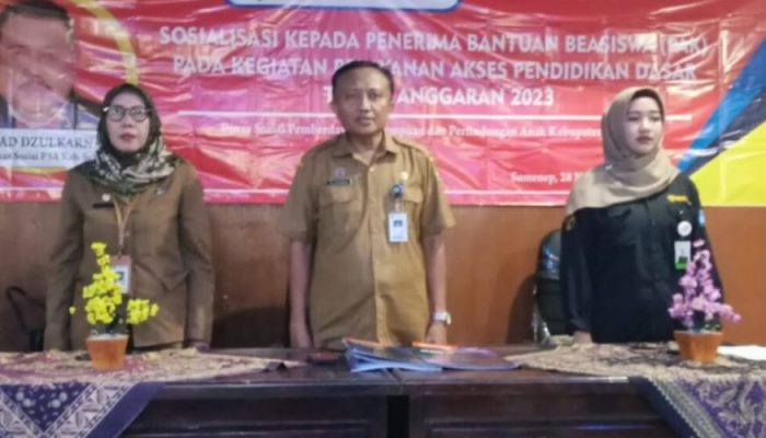Dinsos P3A Sumenep Berikan Sosialisasi kepada 107 Mahasiswa Calon Penerima Beasiswa