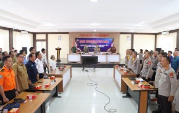 Rakor Eksternal Pengamanan Natal dan Tahun Baru, Polres Sumenep Terjunkan Ratusan Personel Gabungan