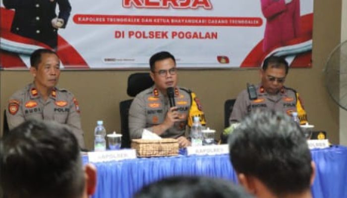 Kapolres Trenggalek Kunjungan Kerja ke Mapolsek Pogalan