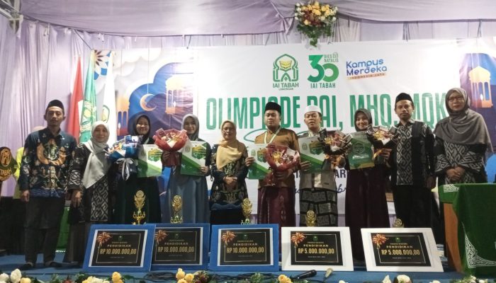 IAI Tabah Beri Voucher Beasiswa Pendidikan Bagi Pemenang Olimpiade Dies Natalis ke-30