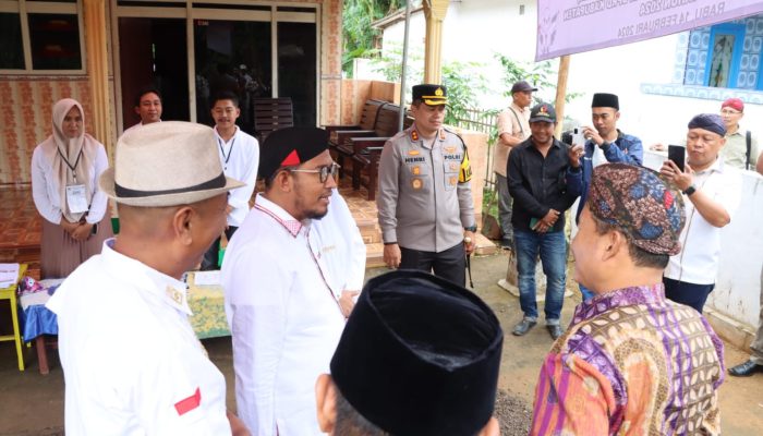 Pastikan Pemilu Aman, Kapolres Sumenep Bersama Forkopimda Tinjau Sejumlah TPS