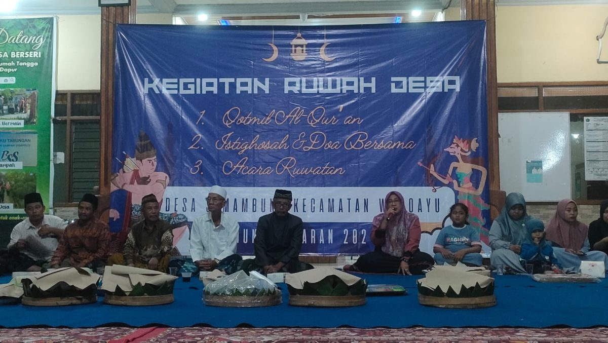 Kades Semambung Kecamatan Wonoayu, Ajak Istighosah Warga dan Lestarikan Tradisi Ruwah Desa