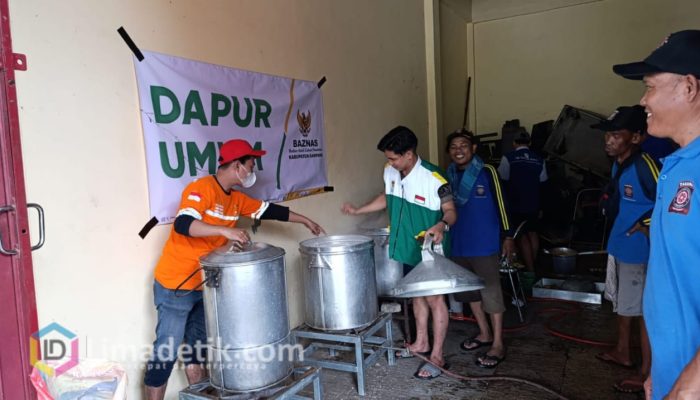Peduli Warga Terdampak Banjir, BAZNAS Sampang Dirikan Dapur Umum