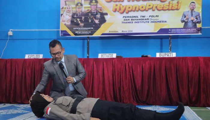 Pertama di Kepri, Kapolres Gelar Self Healing dan Hypnopresisi Datangkan Motivator Thanks Institute Indonesia