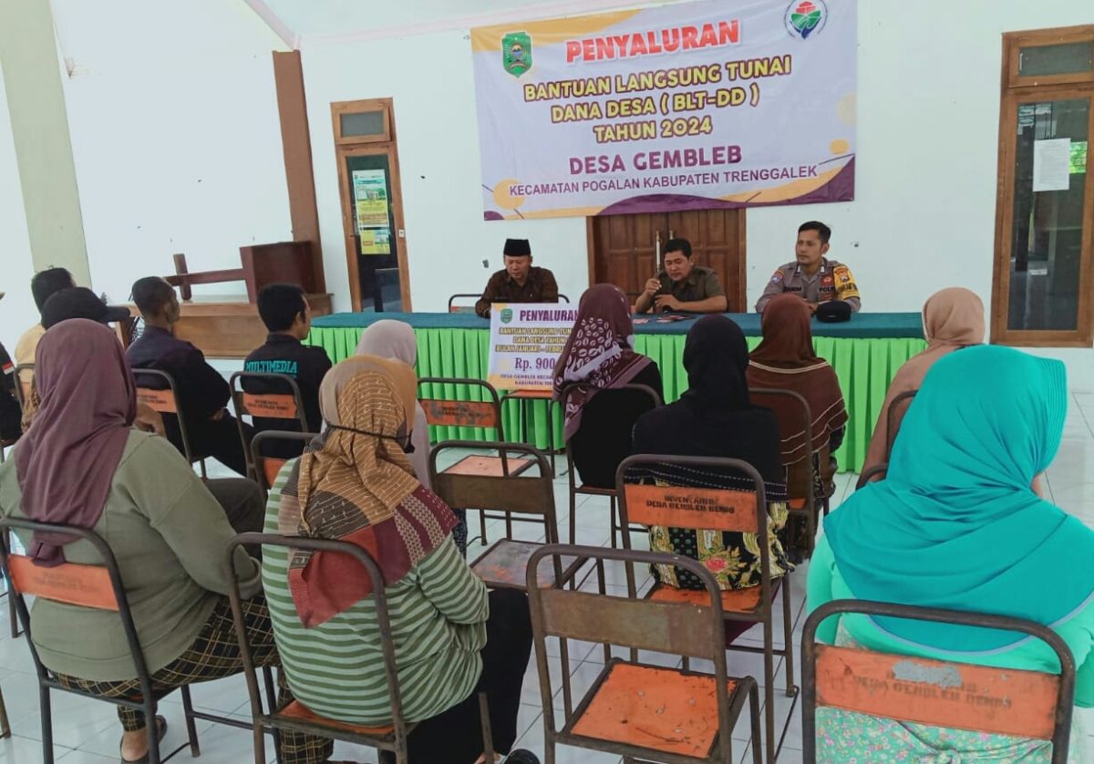 Pemdes Gembleb Menyalurkan BLT DD Periode Januari hingga Maret Tahun 2024