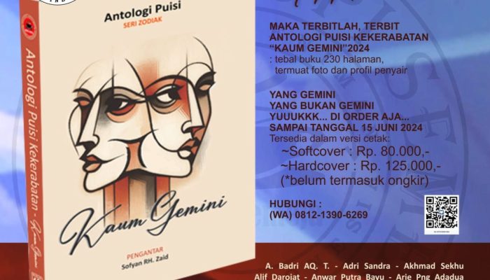 Telah Terbit, Buku Antologi Puisi Bersama Seri Zodiak Kaum Gemini Koloni Seniman Ngopi Semeja