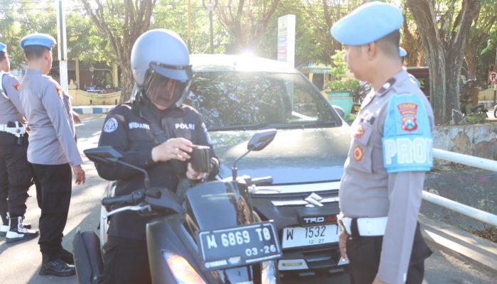 Dalam Rangka Ops Patuh Semeru 2024, Polres Sumenep Gelar Gaktibplin Personel