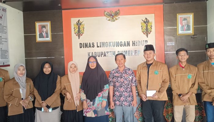 Peduli Lingkungan, Mahasiswa KKN STIDAR Bangun Kerjasama dengan DLH Sumenep