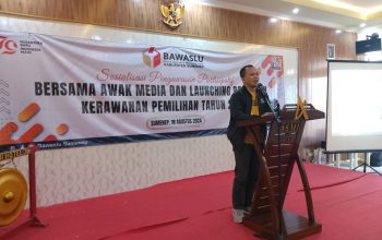 Launching Pemetaan Kerawanan Pemilihan Tahun 2024, Bawaslu Sumenep ajak Awak Media Awasi Pemilukada