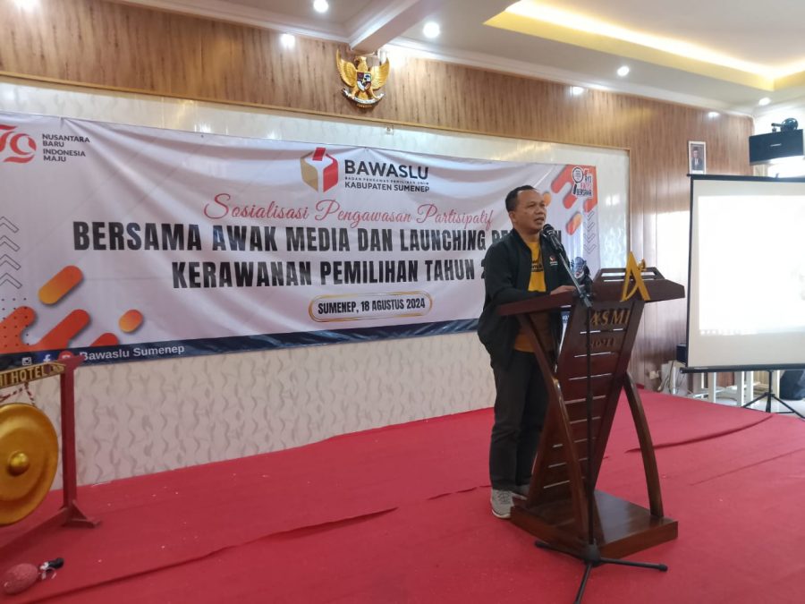 Launching Pemetaan Kerawanan Pemilihan Tahun 2024, Bawaslu Sumenep ajak Awak Media Awasi Pemilukada