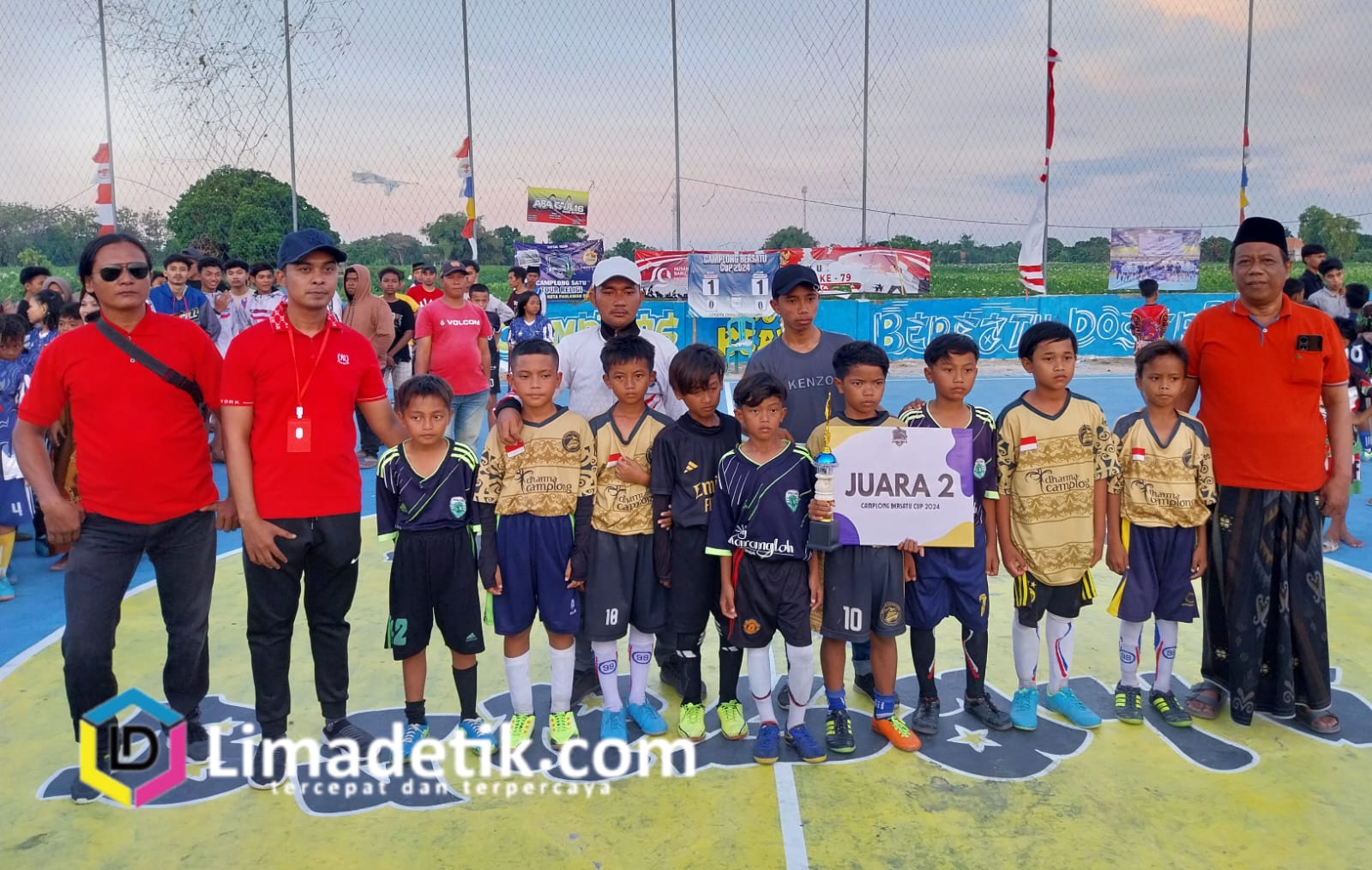 Pemdes Dharma Camplong Gelar Laga Final Pertandingan Futsal U-12 Dalam Momentum HUT RI ke-79