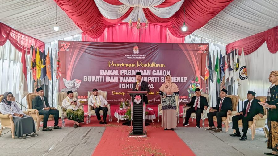 Ketua KPU Sumenep Sambut Kedatangan Pasangan Bacalon Achmad Fauzi Wongsojudo-Imam Hasyim