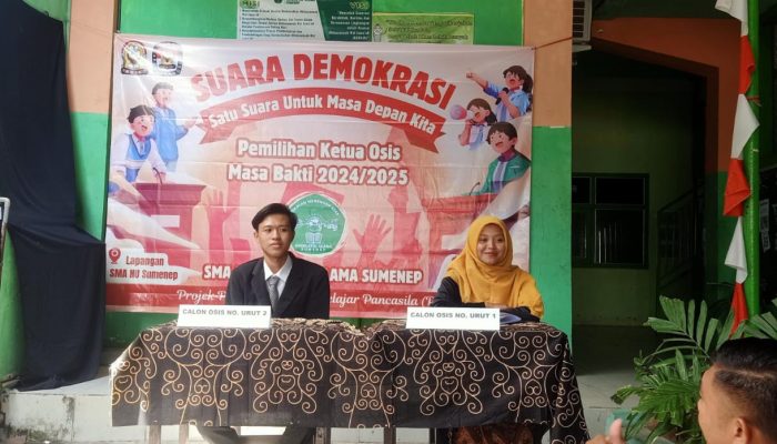 Gelar Suara Demokrasi, Guru dan Siswa SMANU Sumenep Berpartisipasi dalam Semarak Pemilihan Ketua OSIS