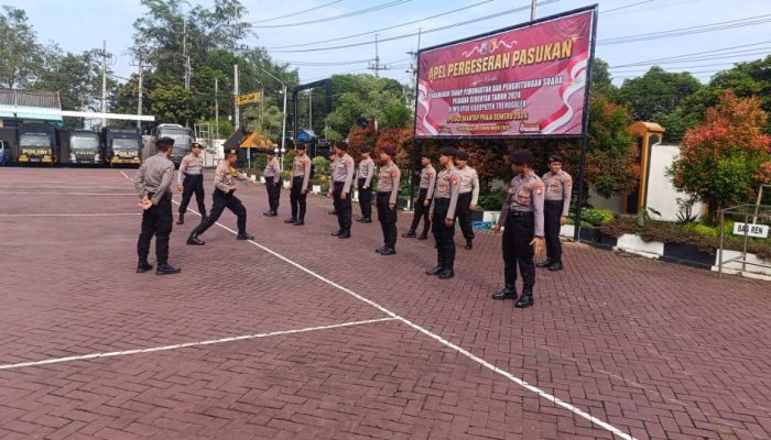 Satsamapta Polres Trenggalek Bekali Anggotanya Kemampuan Bela Diri Polri