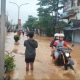 Akses Menuju Kota Terputus, Banjir di Jalan Soekarno-Hatta Kelurahan Kelutan Kabupaten Trenggalek