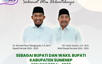 Bupati dan Wakil Bupati Sumenep Dilantik Hari Ini, Ketua SMSI Sumenep Ucapkan Selamat