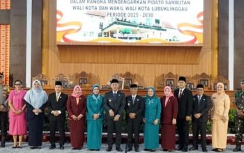 Rapat Paripurna DPRD Kota Lubuklinggau dalam Rangka Mendengarkan Pidato Wali Kota dan Wakilnya