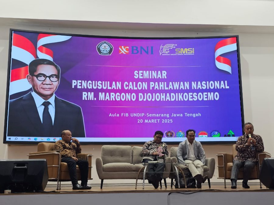 Seminar Provinsi Jawa Tengah: Kolaborasi SMSI dan Undip Perjuangkan RM Margono Jadi Pahlawan Nasional