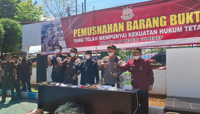 Berkekuatan Hukum Tetap, Kejaksaan Negeri Sumenep Musnahkan Barang Bukti, Periode November 2024-Juni 2025