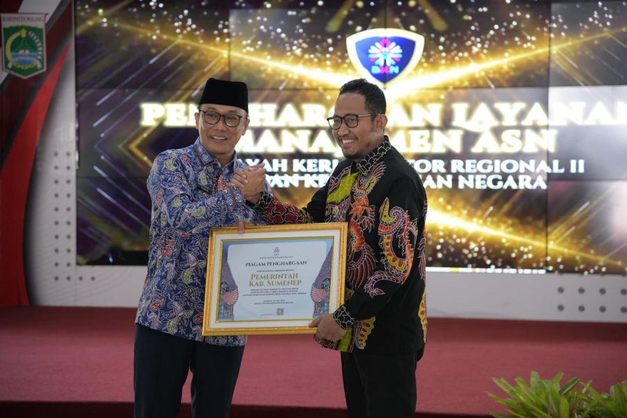 BKN Beri Penghargaan Kabupaten Sumenep Atas Kemudahan Layanan Kepegawaian