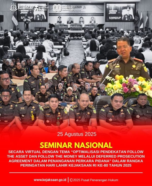 Dengan Tema "Transformasi Kejaksaan Menuju Indonesia Maju", Kejari Sumenep Ikuti Seminar Nasional Kejagung RI