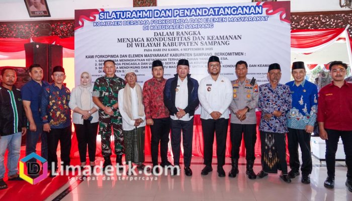 Forkopimda dan Masyarakat Sampang Sepakati Komitmen Bersama Jaga Keamanan Daerah