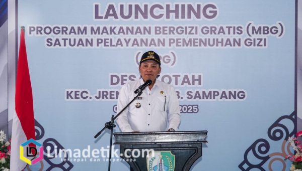 MBG Diresmikan di Desa Kotah, Bupati Sampang Minta Distribusi Tepat Sasaran dan Berkualitas