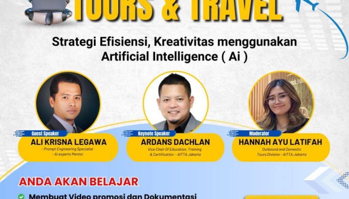 AITTA Jakarta Gelar Kelas AI, Travel Agent Siap Rebut Pasar Global