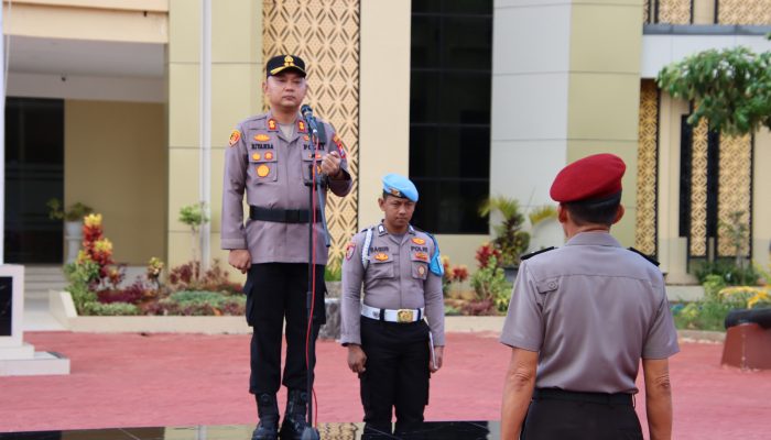 Pimpin Upacara Korps Raport Kenaikan Pangkat Pengabdian, Kapolres Sumenep: Jadikan Motivasi