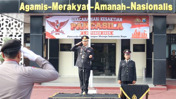 Kapolres Trenggalek Pimpin Upacara Hari Kesaktian Pancasila, Perekat Bangsa Menuju Indonesia Raya