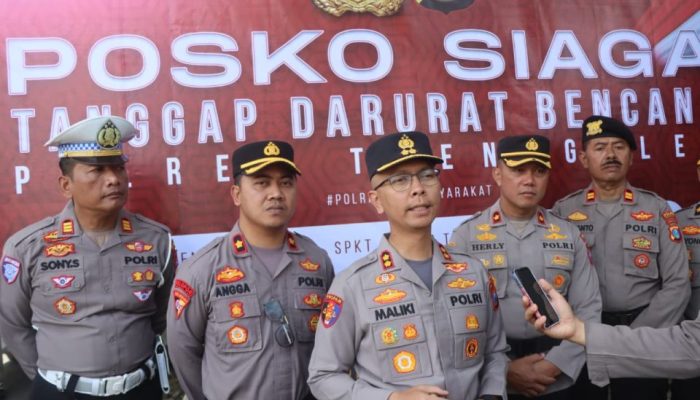 Polres Trenggalek Dirikan Posko Tanggap Darurat Bencana Alam