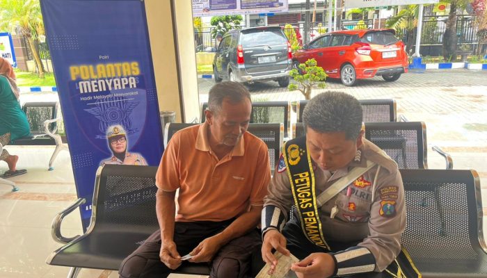 KB. Samsat Sumenep Melalui Polisi Menyapa Ajak Masyarakat Laporkan Kendaraan yang Dijual