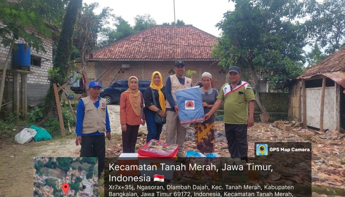 Warga Terdampak Angin Puting Beliung Dapat Bantuan dari Pemkab Bangkalan