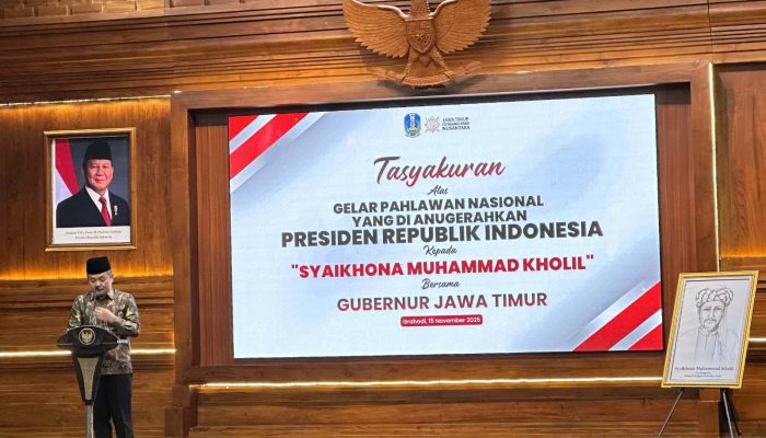 Hadir di Acara Tasyakuran Pahlawan Nasional, Wabup Bangkalan: Syaichona Cholil Teladani Warga Madura