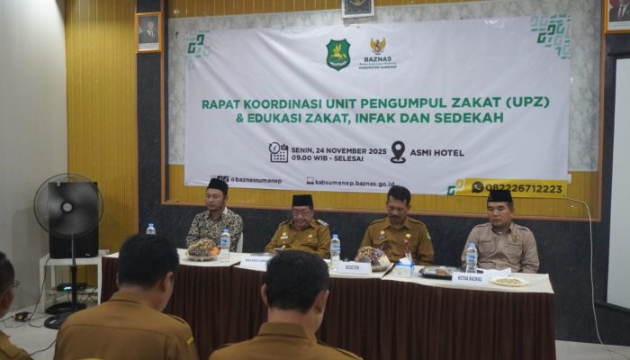 Rakor Baznas Sumenep Bersama UPZ Optimalkan Penghimpunan ZIS, Wabup Ingatkan Transparansi Pelaporan