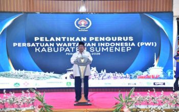PWI Sumenep Dilantik, Wabup KH Imam Hasyim Ajak Wartawan Jadi Lokomotif Jurnalisme Berintegritas