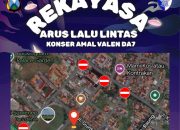 Pastikan Konser Valen DA 7 Berjalan Lancar, Polres Sumenep Lakukan Rekayasa Lalu Lintas