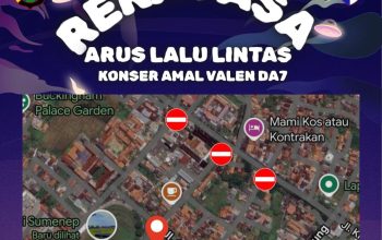 Pastikan Konser Valen DA 7 Berjalan Lancar, Polres Sumenep Lakukan Rekayasa Lalu Lintas
