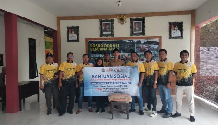 IWO Sumenep Maknai HPN 2026 dengan Menyalurkan Bansos Bagi Warga Terdampak Puting Beliung di Karduluk